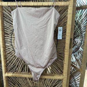 NWT spaghetti strap thong bodysuit